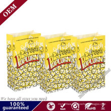 Wholesale Recycle Custom Logo Popcorn Food Packaging Kraft Paper Bags